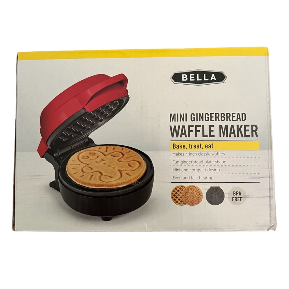 Bella Mini Gingerbread Waffle Maker